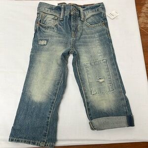 Baby Gap Jeans Boys Toddler Blue Denim Straight Leg Adjustable Waist Jeans 2T